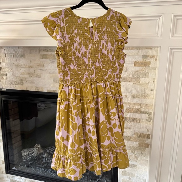 THML Green floral mini dress Small - Picture 3 of 5